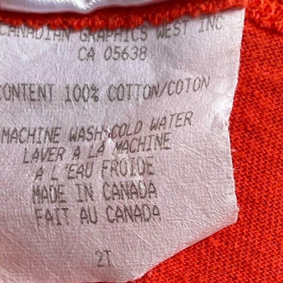 4/$20💥🇨🇦 BC Lions Logo CFL Orange Black Short Sleeve T-Shirt, 100% Cotton - Picture 6 of 7